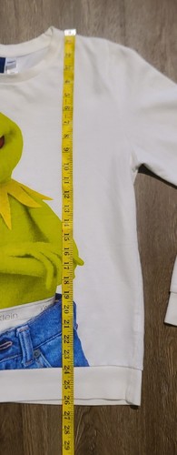 H&M The Muppets Sweatshirt Women's Medium Kermit the Frog Pullover Kermit Klein - Picture 9 of 14