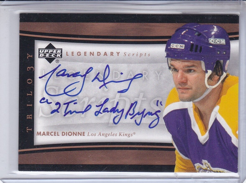 MARCEL DIONNE 2005-06 UPPER DECK ARTIFACTS LEGEND SCRIPTS AUTOGRAPH KINGS - Bild 1 von 2