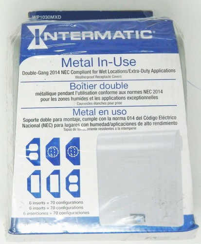 Intermatic WP1030MXD Metal In-Use Double-Gang For Wet Locations QTY 2 - Picture 1 of 2