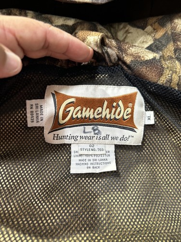 Gamehide Thermal Hush Hide Mossy Oak Camouflage Hunting Jacket Men's Size XL - Picture 7 of 8