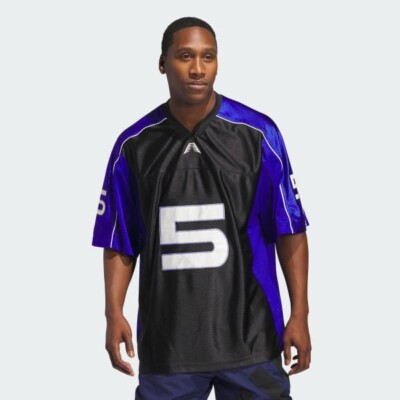 ◆adidas◆ Anthony Edwards Short Sleeve Jersey Black JC7849 adidas Anthony Edwards Short Sleeve Jersey Black Lucid Blue