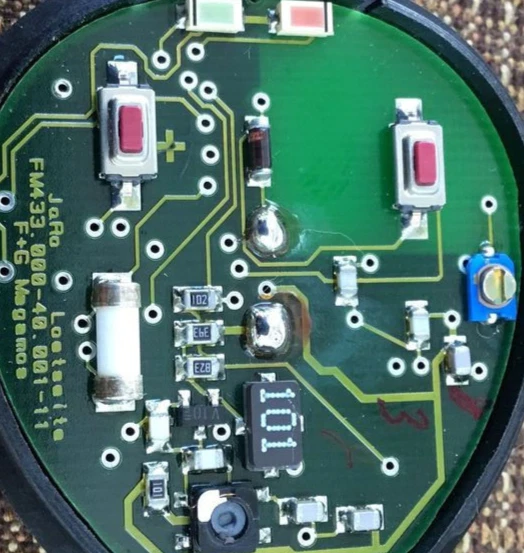 JAGUAR 95-97 OEM ENTRADA SIN LLAVE MANDO A DISTANCIA LLAVERO ALARMA 2 BOTONES COCHE SERIE X Foto 4 de 4