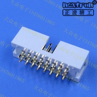 4PCS nextron DC3-40P 3U gold 2.54mm Straight Male Shrouded header IDC Socket #A6