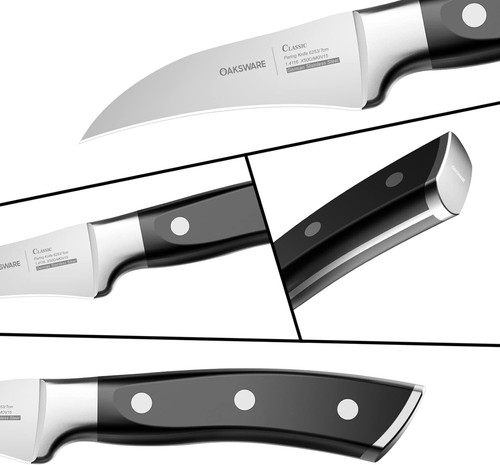 Bird Beak Paring Knife, 2.75 Inch Peeling Knives German Stainless Steel Small Cu - Picture 2 of 6