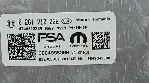 9864995380 motorsteuergerät für JEEP AVENGER (J2) ELECTRIC 2022 4960205 - Picture 2 of 5