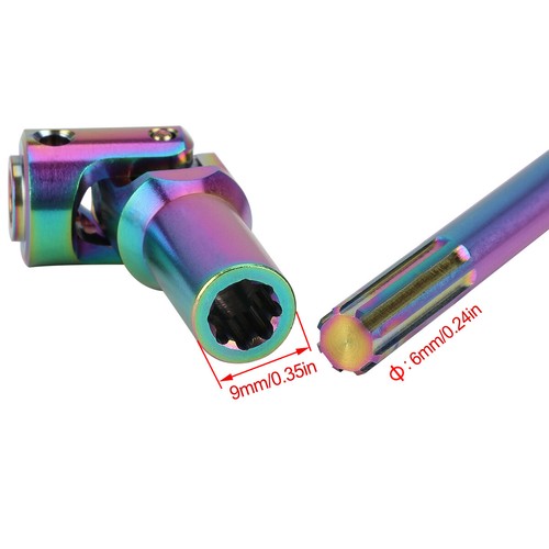 Colorful Cut to Length Drive shaft for 1/10 RC Crawler LCG Capra SCX10 Pro DIY - Picture 9 of 14