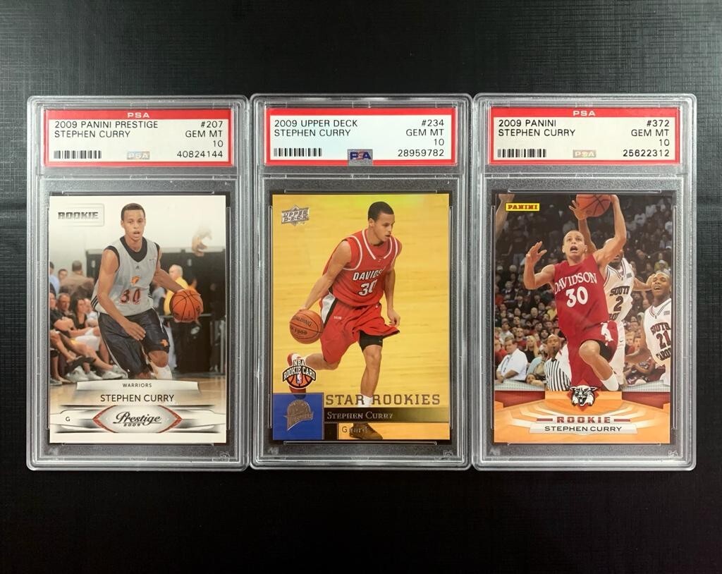 LOT Stephen Curry Rookie RC PSA 10 GEM MINT 2009 Prestige LOT Stephen Curry Rookie RC PSA 10 GEM MINT 2009 Prestige