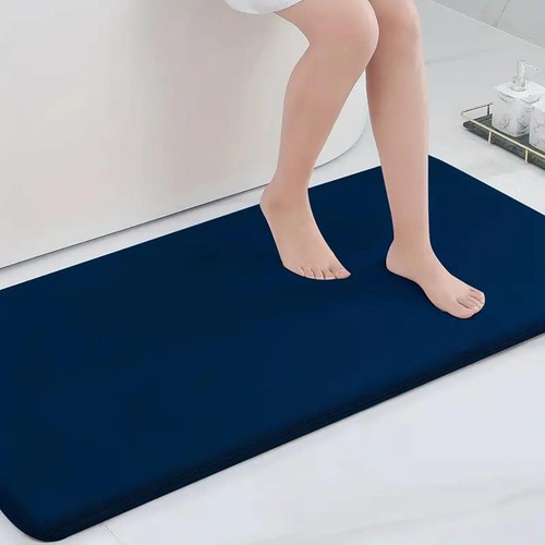 Alfombra de piso súper absorbente baño antideslizante coral terciopelo piso de baño - Imagen 7 de 14
