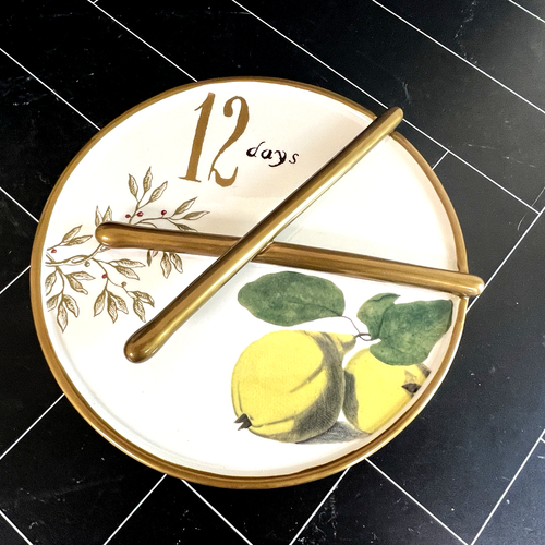 Williams Sonoma 12 Days Of Christmas Drum Cookie Jar 2012 Holiday Gold Video - Picture 9 of 10