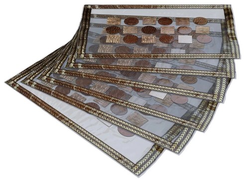 Non Slip PVC Table Placemat for Kitchen, Dining Table Set of 6 - Picture 2 of 6