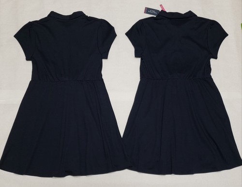 (2) Nautica Girls Navy Polo School Uniform Dresses - Large 12.5-14.5 PLUS - NEW - Picture 10 of 12