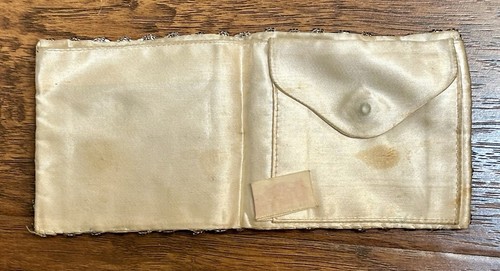 Vintage Designed By Walborg Handmade Sequin Wallet 1950's - Picture 3 of 8