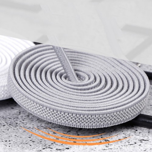 Flache No Tie Lazy Shoe Laces No-Tie elastische Schnürsenkel mit Schnallen für Sneake ∂ - Bild 4 von 27