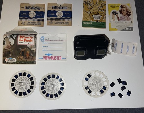 Vintage 40/50s Sawyer View-Master Viewer Lot With Winnie The Pooh & Niagara fall - Picture 4 of 5