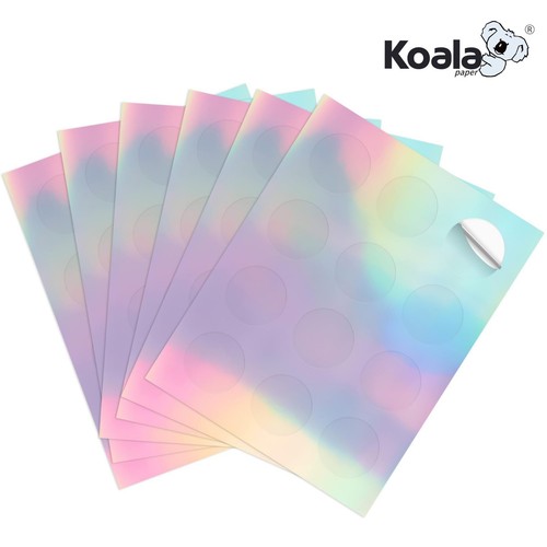 Lot Koala Printable Round Label 2 Inch Waterproof Sticker Paper for Inkjet Laser - Picture 37 of 62