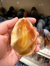 Carnelian Crystal Rock Healing Crystals Yoga Reiki Meditation Decor 4x3" ZENDA