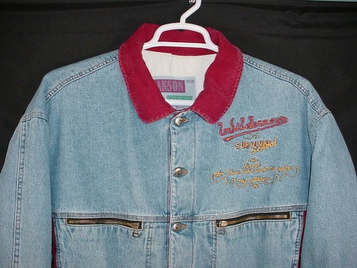 Wilderness Survival School The Forest Commemorative Jeansjacke Herren Größe XL - Bild 4 von 12