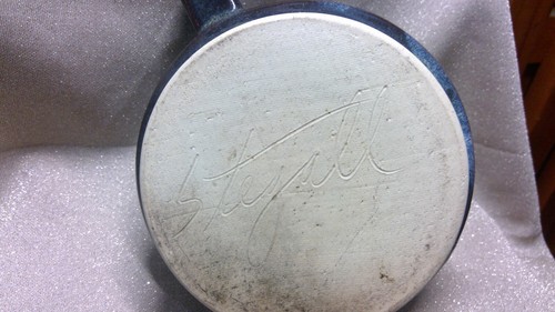 Candelabro Stegall Studio Pottery Erwin Tennessee, firmado gres de 4" - Imagen 4 de 4