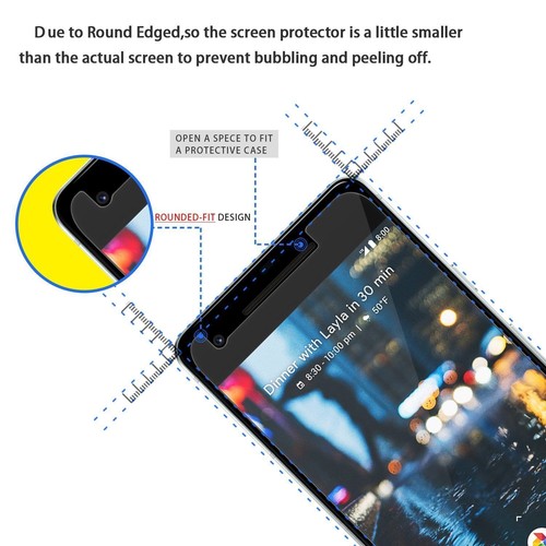 2x Tempered Glass LCD Screen Protector Guard Film For Google Pixel 2 - Picture 6 of 7