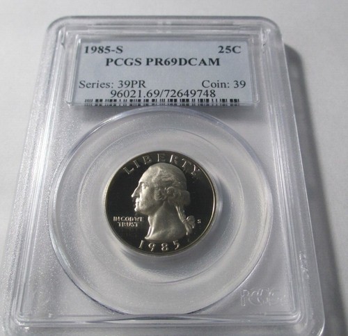 1985-S 25C PCGS PR69DCAM Quarter Proof PCGS Cerified #96021.69/72649748 - Picture 2 of 4