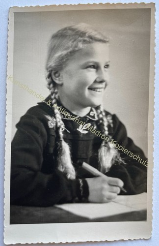 orig. Foto AK Kind Mädchen Schule Schülerin Dresden 1961