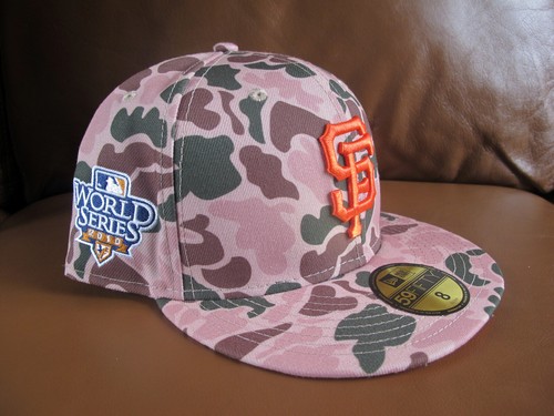 San Francisco Giants 2010 WS Duck Camo New Era 59FIFTY 5950 Fitted Cap sz 8 - Picture 17 of 22