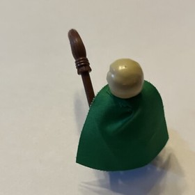LEGO minifigure Draco Malfoy Quidditch hp020 Harry Potter 4726 Green Cape Broom