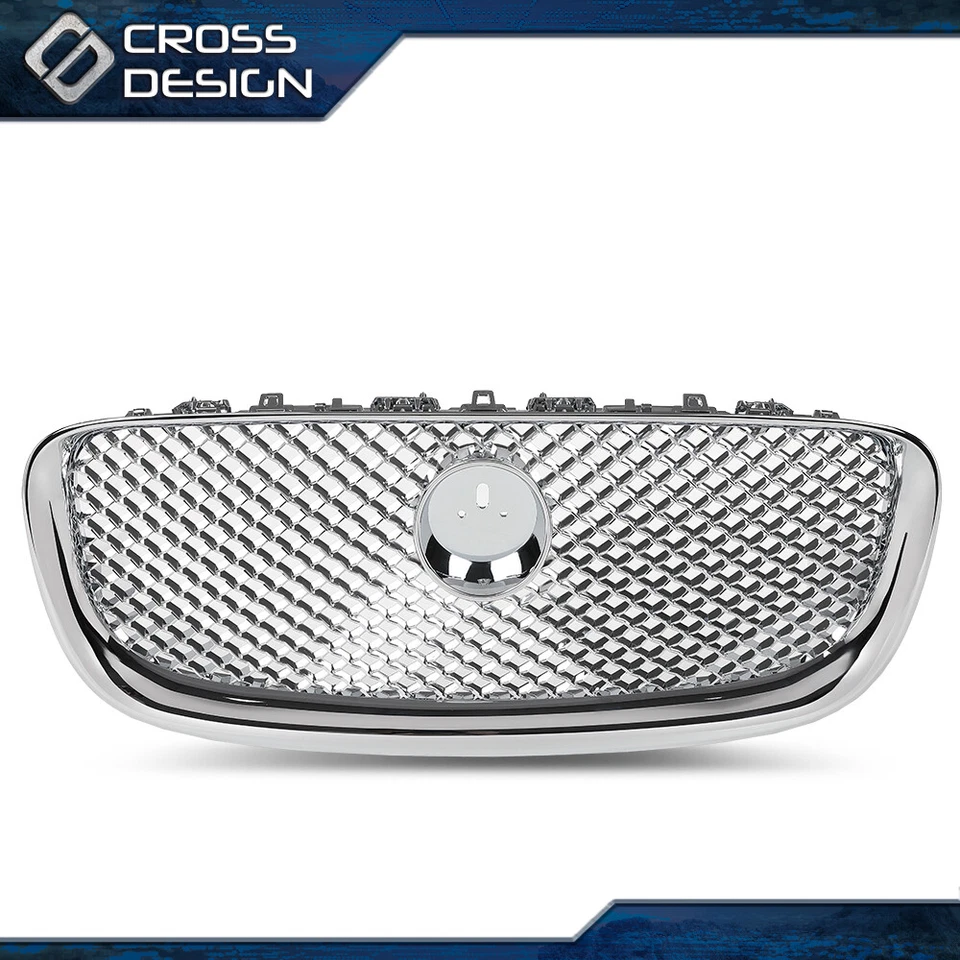 Parrilla central delantera superior cromada apta para Jaguar XF XFR 2012-2015 Foto 3 de 4