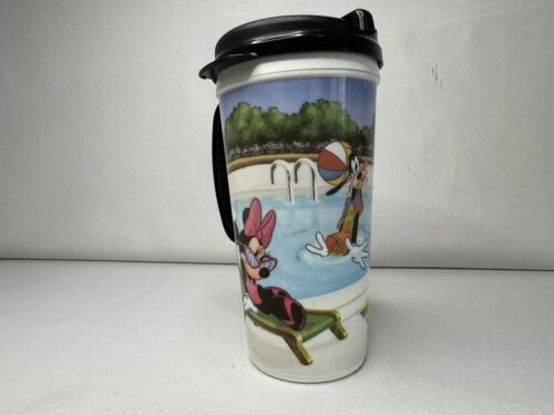 Disney Parks Mickey Mouse Schwimmbad nachfüllbar Reisebecher Becher Henkel - Bild 2 von 5