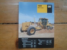2002 Caterpillar 160H Motor Grader Brochure