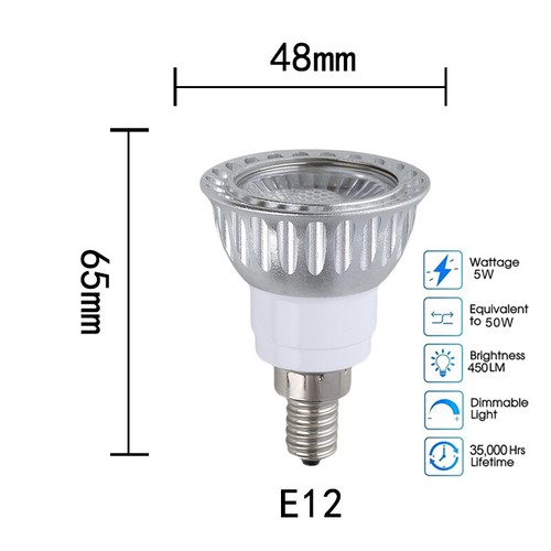 Dimmable Dc24v Led Spotlight 36degree-beam-angle Bulb Red Blue Green 3000k 4500k - Picture 20 of 25