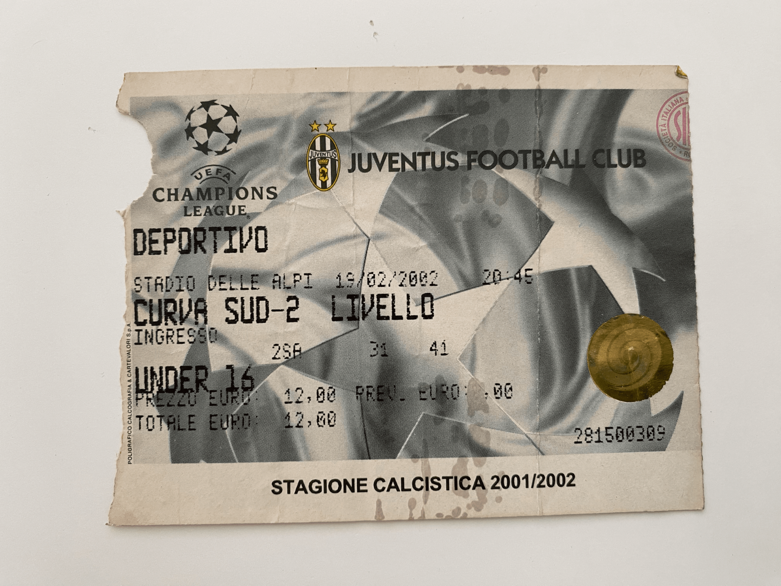 FOOTBALL TICKET BIGLIETTO STADIO CALCIO - COPPA UEFA CHAMPIONS LEAGUE INTERTOTO - Zdjęcie 27 z 38