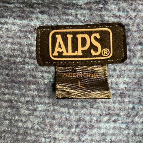 ALPS Women's Fleece Button Up Jacket Blue Size L Long Sleeve Outdoor - Picture 9 of 11
