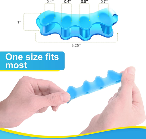 8 PCS Professional Toe Separators. Juzure Silicone Toe Spacers to Correct Bunion - Picture 4 of 12