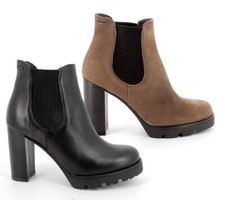 IGI & CO 26944 A/I scarpe donna stivali stivaletti anfibio zeppa tacco pelle