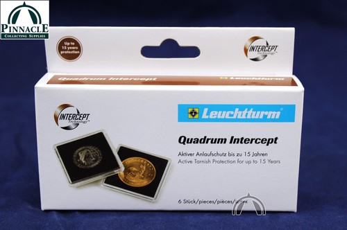 37mm QUADRUM INTERCEPT 2"x2" Square Coin Capsules for 1oz Gold Philharmonic - Picture 3 of 10