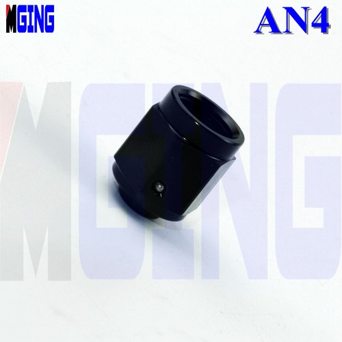 4an an4 4 Aluminum Flare Cap Caps Block Off Fitting Anodized Black 10pcs - Picture 8 of 12