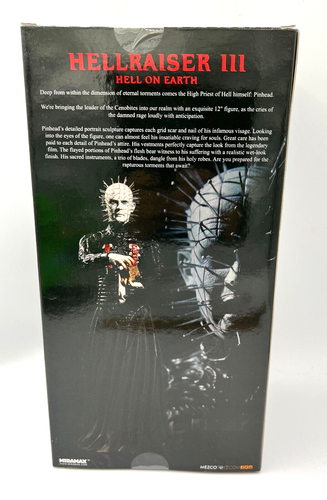 Helraiser III Hell On Earth Pinhead 12" Action Figure Mezco Toyz 2016 NEW - Picture 2 of 6
