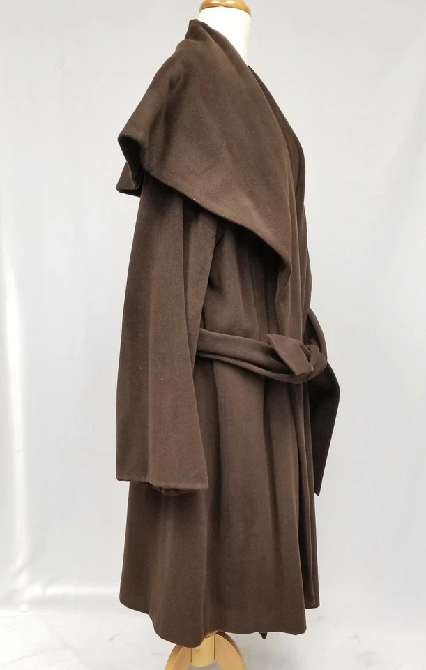 ABRIGO DE LANA PARA DAMAS LILITH DE DISEÑO DE GAMA ALTA CUELLO DE GRAN TAMAÑO * talla 36 / XS Foto 3 de 4