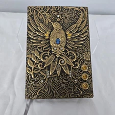 Journal Gold Embossed Bird and Jeweled Cover New