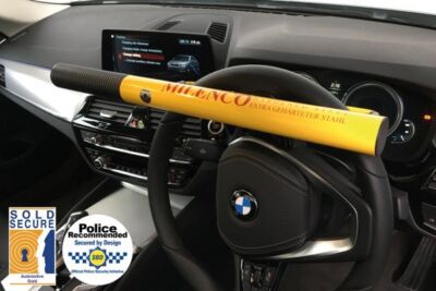 Milenco Hochsicherheitslenkradschloss gelb (0499) Wohnmobil Auto Van