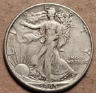 1945 P Walking Liberty Half Dollar Silver coin 50 cents Walker 50C AU AUNC NICE