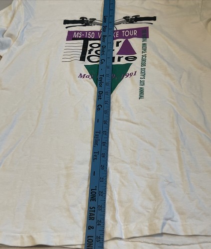 VTG MS-150 Vl Bike Tour Tour For Cure 1991 Single Stitch Men Size XL Boeing - Picture 9 of 12