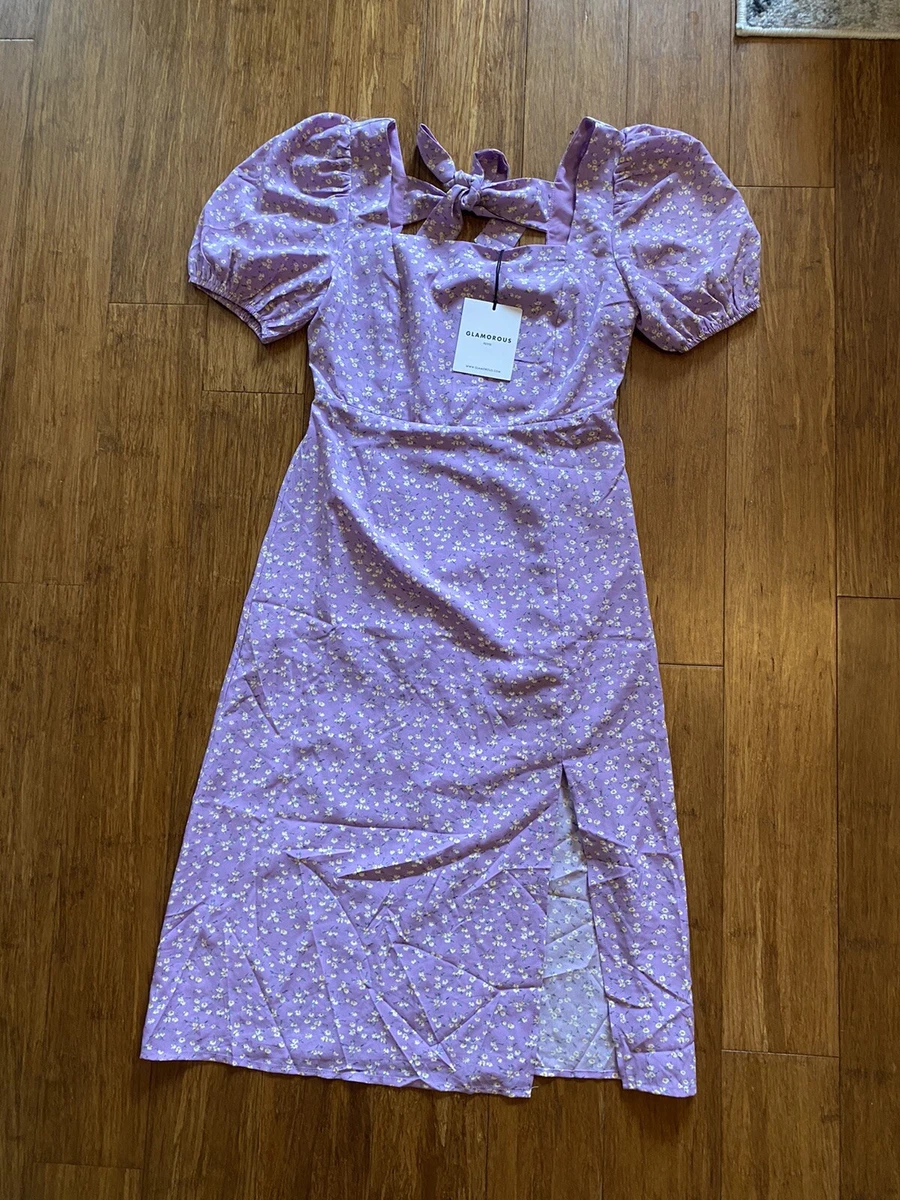 Lilac top milkmaid dress