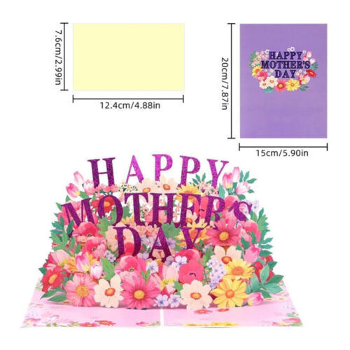 3D Pop Up Greeting Card Handmade Butterfly Flower Mom Mother’s Day Birthday Gift - Picture 3 of 11
