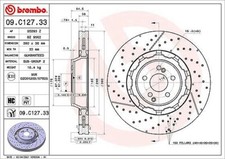 2x BREMBO Bremsscheibe Vorderachse für MERCEDES-BENZ
