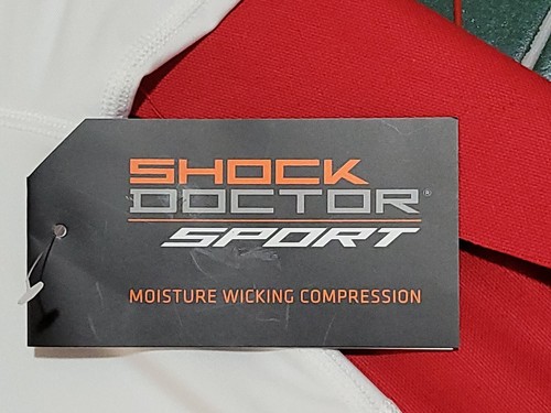 Shock Doctor Sport Moisture Wicking Compression Shirt White Men’s - Small 34-36 - Picture 5 of 9