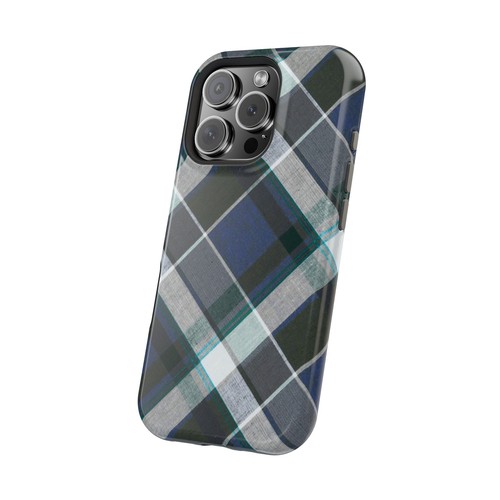 Plaid Magnetic Phone Case, Stylish Phone Protection, Gift for Him/Her, Phone - 第 19/129 張圖片