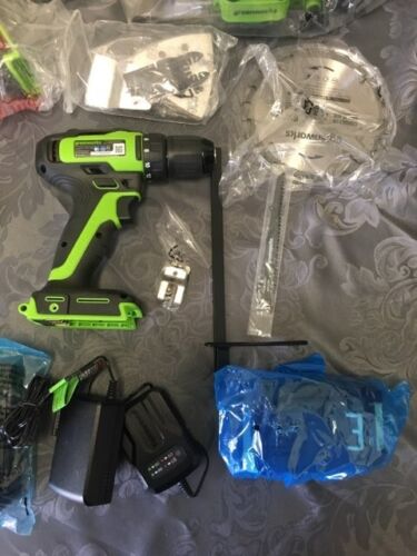 Greenworks Powerall 24v Brushless 4 Piece Power Tool Combo Kit w/ 2 Battery - Picture 6 of 11