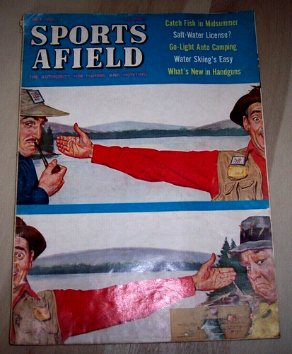 1955 Sports Afield Magazine July Bob Hilbert Cover - Bild 1 von 2